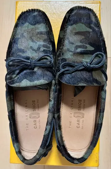 CAR SHOE 카모 패턴 모카신 신발