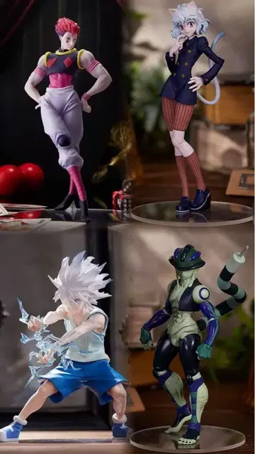 HUNTER x HUNTER 피규어 popup 4체 세트