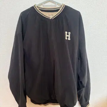 HUF 블랙 로고 나일론 자켓 L 사이즈