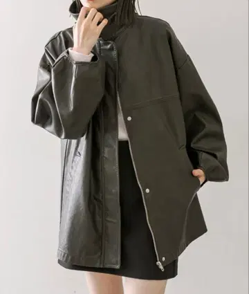 mystic 페이크 가죽 자켓 1