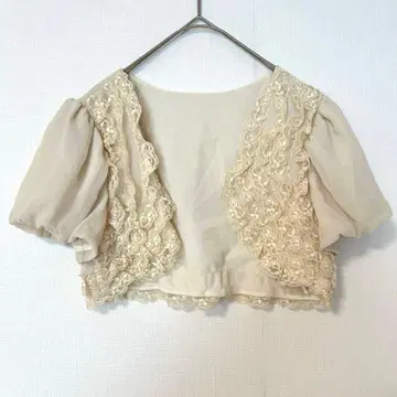 MAITRESSE 결혼식 볼레로 [ M ] 레이스 숄 반팔 가디건