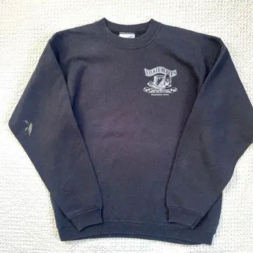 Hanes Heavyweight USA제 90s 블랙 맨투맨 M