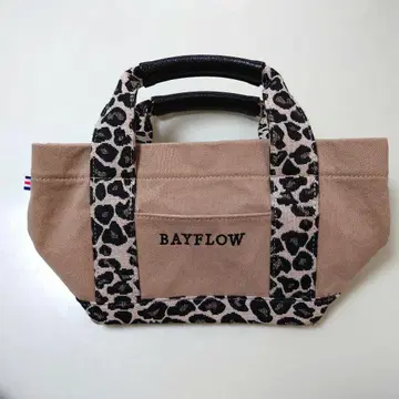 베이플로우 토트백 레오파드 무늬 브라운 S 사이즈