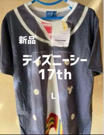 [새상품] 도쿄디즈니씨 17주년 셔츠 L