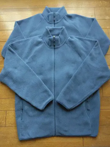 유니클로 플리스 자켓 XL 사이즈 64 블루 2벌 세트