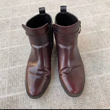 ZARA TRF 숏부츠 39 브라운 자라 버클