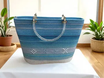 이시가키지마 미네야 수직 공예 꽃 오션 백