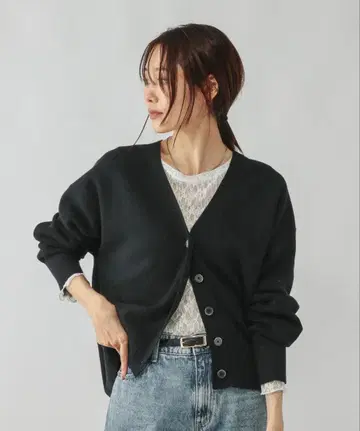 GLOBAL WORK 글로벌 워크 맨투맨 라이크 V넥 가디건