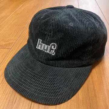 HUF 코듀로이 캡 블랙