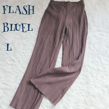 새상품급 [빈티지] 택 포함 허리밴딩 플리츠 와이드 팬츠 L 깔끔한