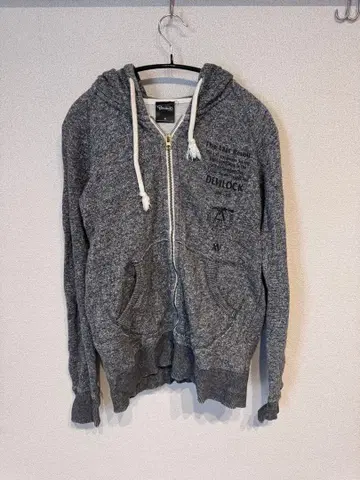 Devilock 그레이 지퍼 후드티 M 사이즈