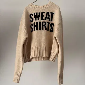 BEAMS BOY 빔즈 보이 로고 스웨터 자카드 니트