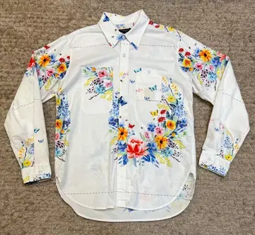 엔지니어드 가먼츠 꽃무늬 프린트 긴팔 셔츠