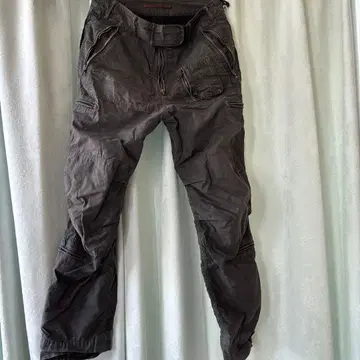 립 반 윙클 파라슈트 팬츠 카키 카고 팬츠 바이커 팬츠