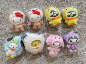 산리오 치비토모 물의 생물 8개 세트