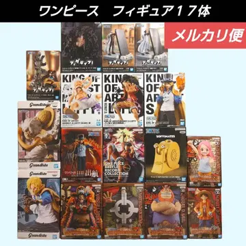 [ 배송비 포함 ] 원피스 피규어 17체 루피 니카 사보 검은 수염