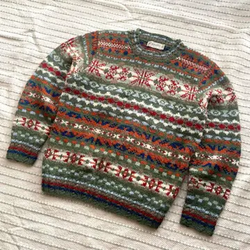 Aylesbury 노르딕 무늬 스웨터 긴팔