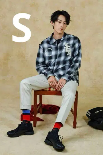 WIND AND SEA BE YOUTH 플란넬 셔츠