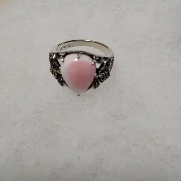 록잔 록잔 마카사이트 & 콘크 쉘 반지