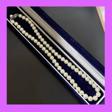 조개 진주 화이트 펄 목걸이 6mm 진주 관혼상제 결혼식 포멀 펄