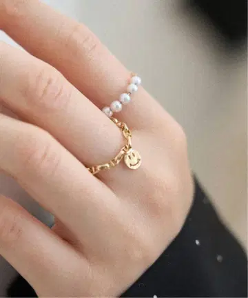 이에나 IENA GIGI 지지 별주 SMILE CHAIN RING EX