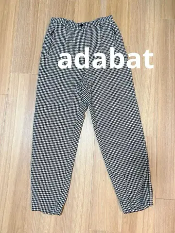 아다바트 adabat 팬츠 하운드투스 체크 패턴
