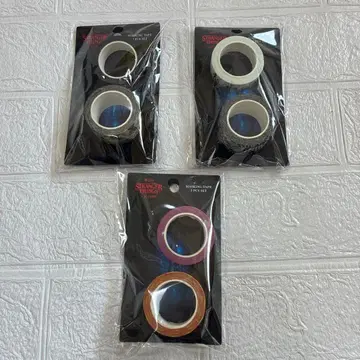 미개봉 새상품 쓰리코인즈 기묘한 이야기 마스킹 테이프 3개 세트