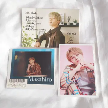 초특급 마사히로 신세계 브로마이드 생일 엽서 키라리 2022 폴라로이드