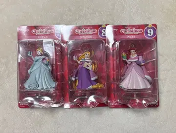 디즈니 크리스마스 오너먼트 복권 2024 피규어 3개 세트