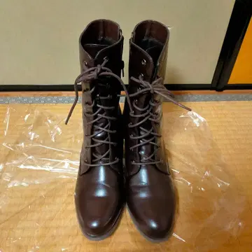 쿄에츠 레이스업 하카마 부츠 졸업식 브라운