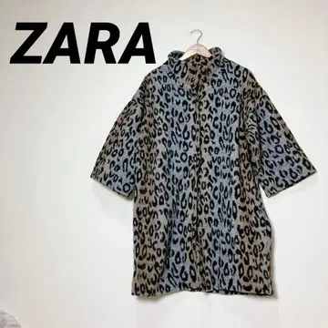 N59-2 ZARA 자라 레오파드 무늬 오버 사이즈 자켓 M