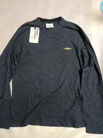AERONAUTICA MILITARE 긴팔 T셔츠 다크 그레이 L 사이즈