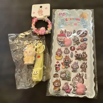 캐릭터 굿즈 세트 씰 키링 머리끈