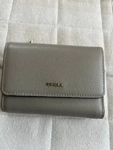 FURLA 그레이 3단 폴더형 지갑