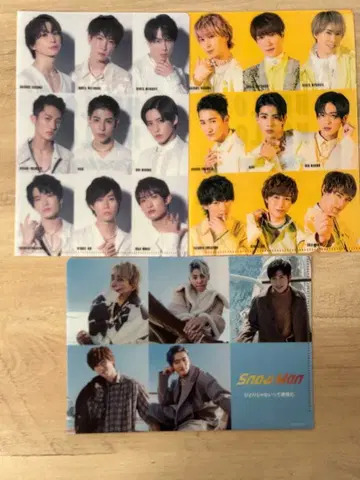 Snow Man 미니 클리어 파일 외