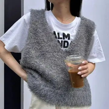 CIAOPANICTYPY 믹스 페더얀 크롭 베스트