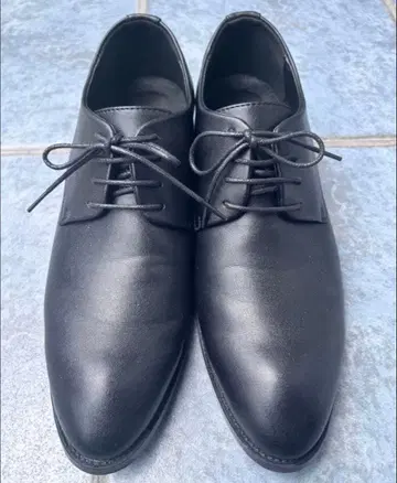 블랙 가죽 드레스 신발 43