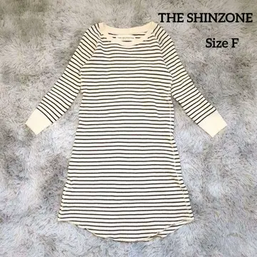 더 신존 (THE SHINZONE) 보더 와플 니트 원피스