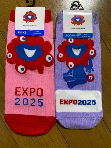 오사카 간사이 만박 미야쿠미야쿠 삭스 양말 23cm ~ 25cm 2켤레