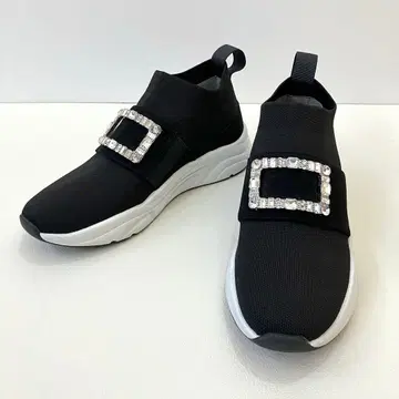 새상품급 +diana 다이애나 크리스탈 버클 니트 삭스 스니커즈