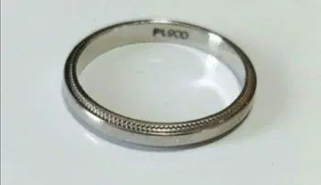 플라티나 900 밀우치 히라우치 반지 플라티나 반지 #8 빈티지