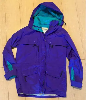 80s~90s L.L.Bean 나일론 마운틴 후드티 M 보라색