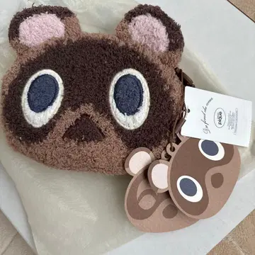 택 포함 새상품 모여봐요 동물의 숲 콜라보 츠부마메 파우치
