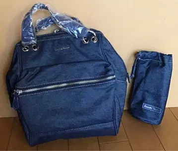 사만다 타바사 데님 원단 네이비 백팩