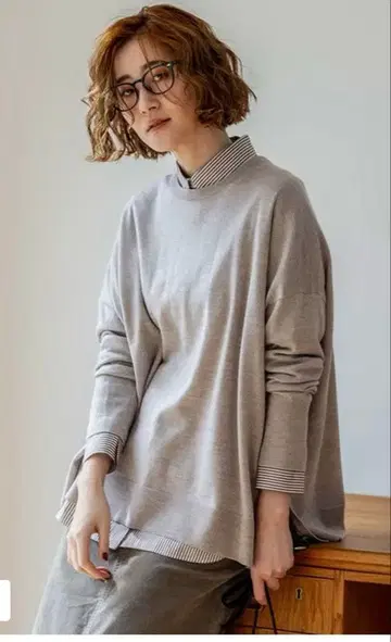 23구 워셔블 울 빅 실루엣 니트 38