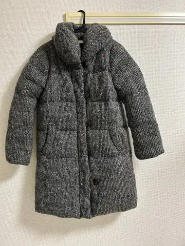 INDEX 그레이 계열 롱 다운 자켓