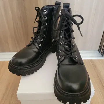 레이스업 부츠 25cm 블랙