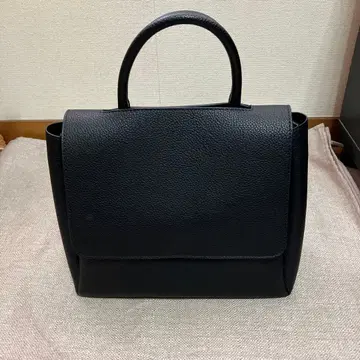 블랙 주름 가공 핸드백*숄더백 2way