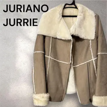 JURIANO JURRIE 무스탕 코트 베이지 여성용 아우터