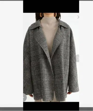 미라 오웬 코트 글렌체크